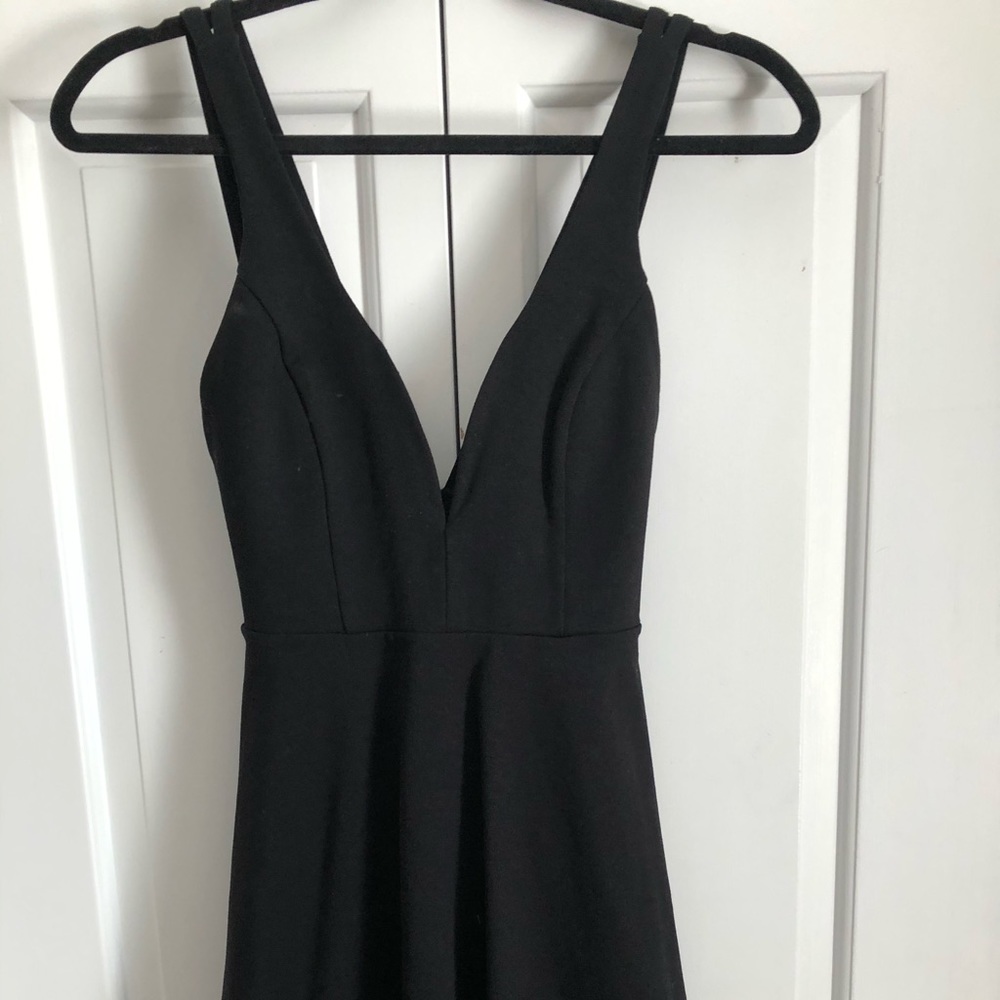 LULUS Black Skater Dress